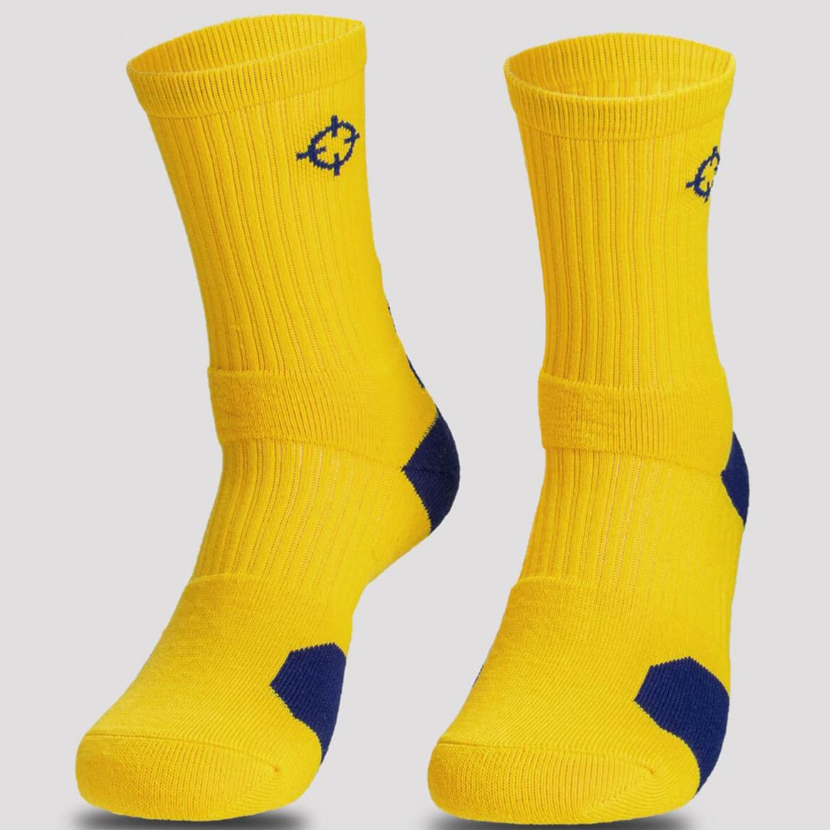 Yellow/Blue|Rigorer Crew Socks [S04]