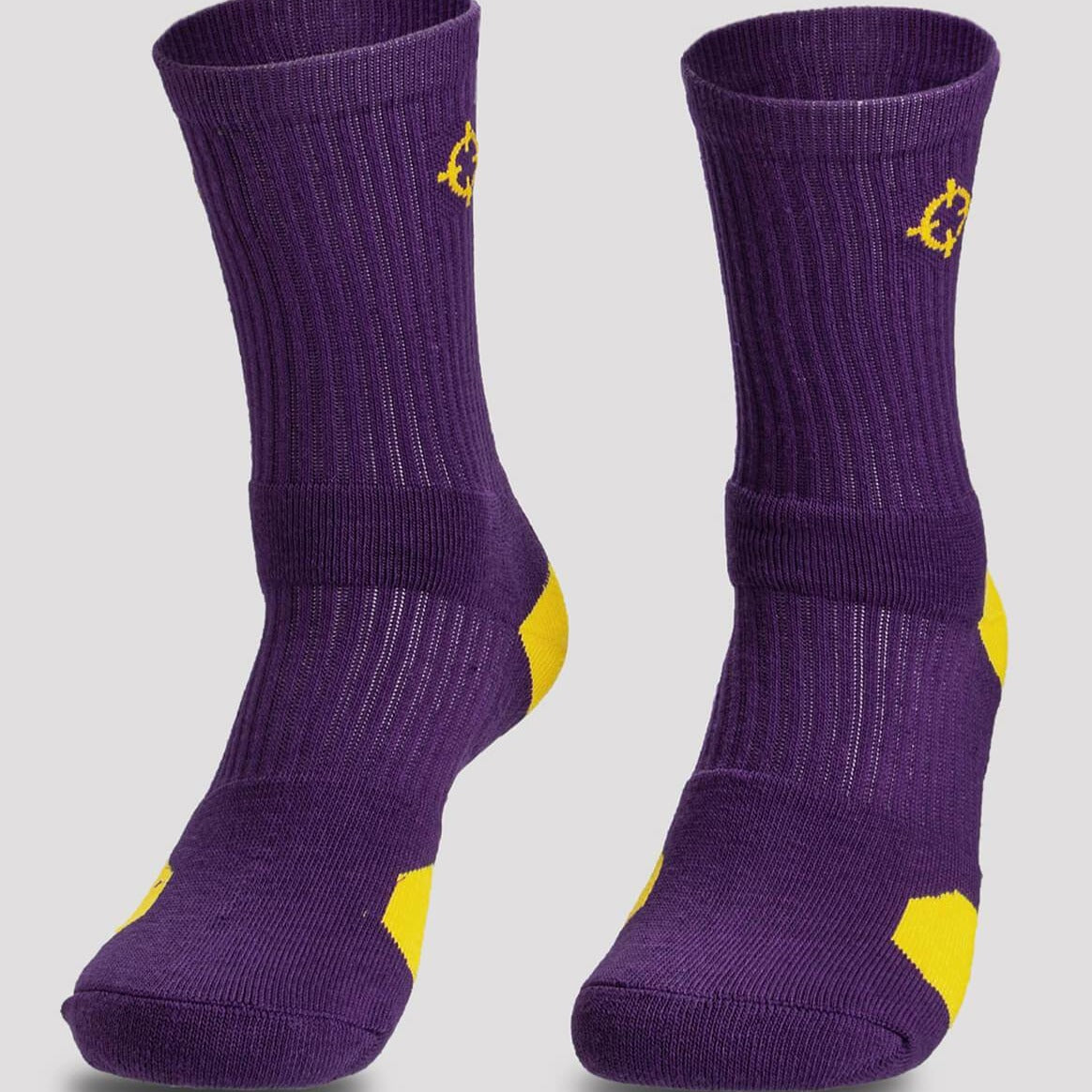 Purple/Yellow|Rigorer Crew Socks [S04]