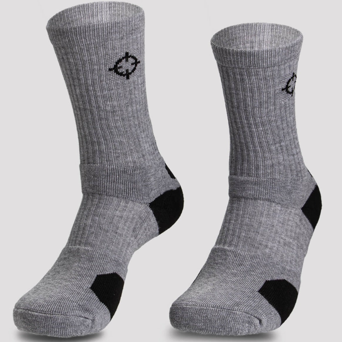 Grey/Black|Rigorer Crew Socks [S04]