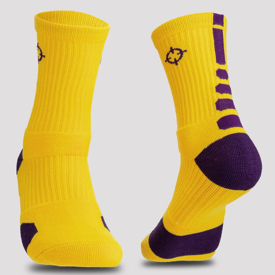 Yellow/Purple|Rigorer Crew Socks [S04]