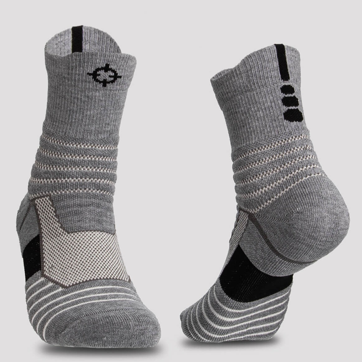 Grey|Rigorer Crew Socks [S08] 