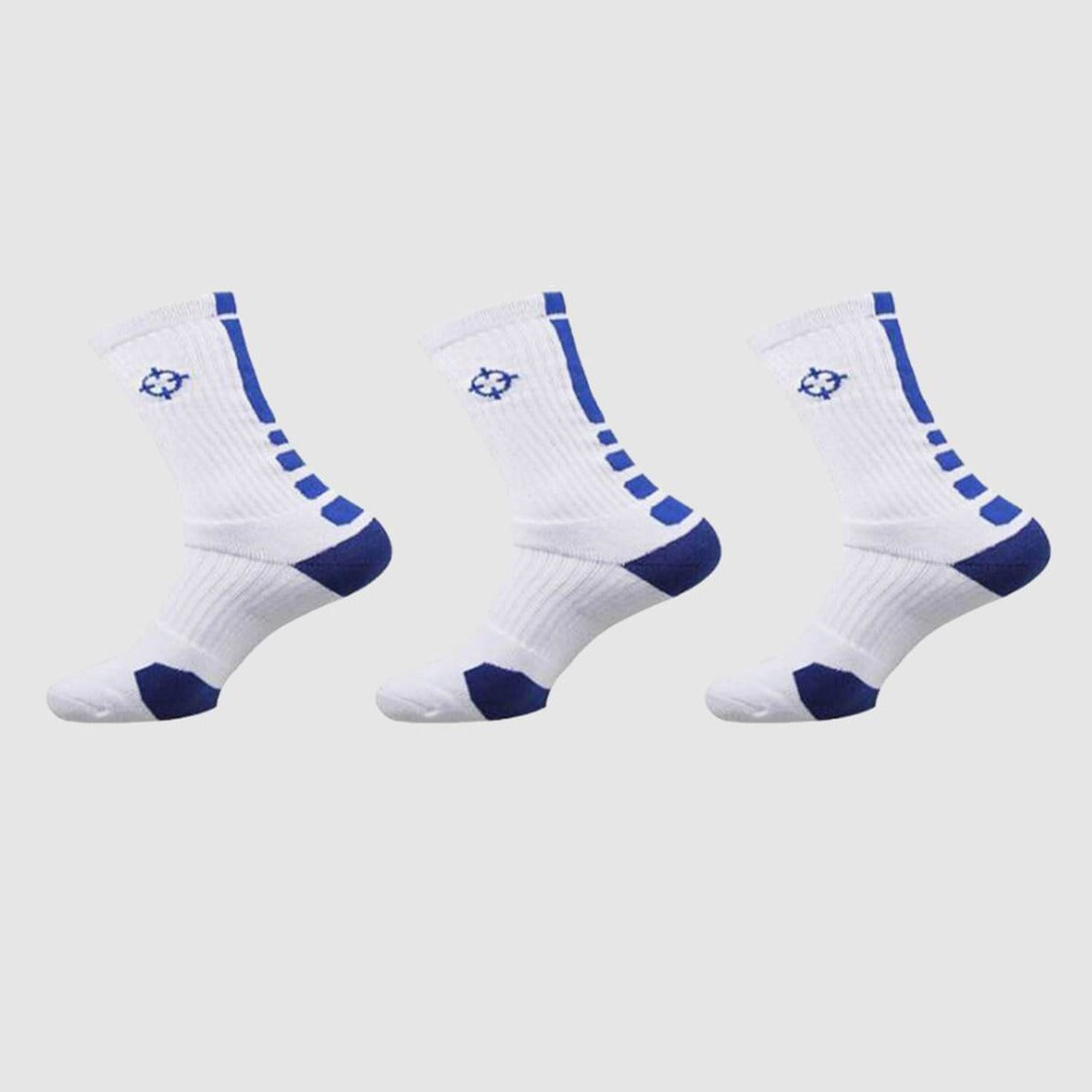 White/Blue|Rigorer Kids Crew Socks