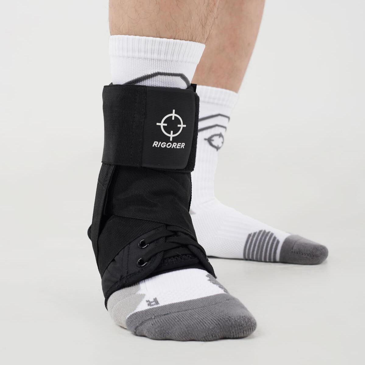 Black|Rigorer Lace-Up Ankle Brace [RA007]