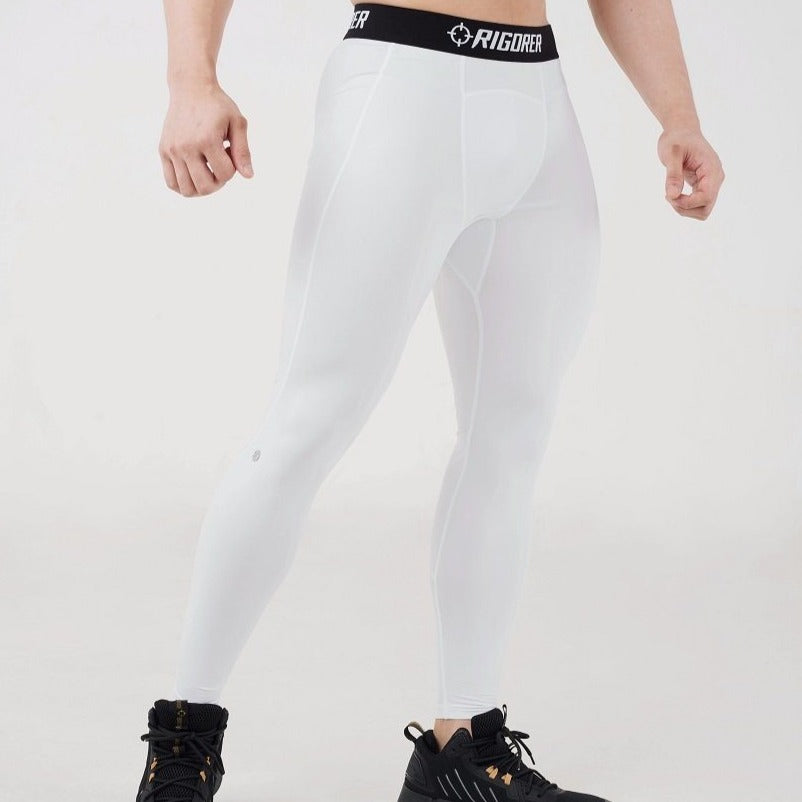 White|Rigorer Long Compression Tights [LT403]